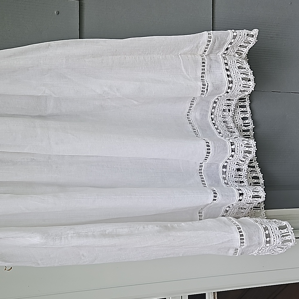 Ladies Old Navy white lace strapless dress size  6 - Picture 7 of 10